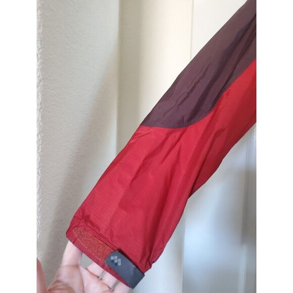 Mont-Bell Ultra-Light Red Maroon Hiking Gorpcore Outdoor Rain Jacket, Women's XS - Picture 5 of 11